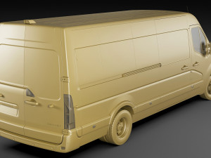 renault master van l4h2 2019 3D Model