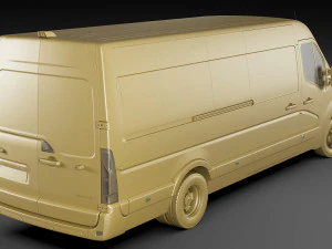 renault master van l4h2 2019 3D Model