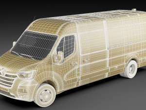 renault master van l4h2 2019 3D Model