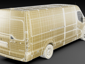 renault master van l4h2 2019 3D Model