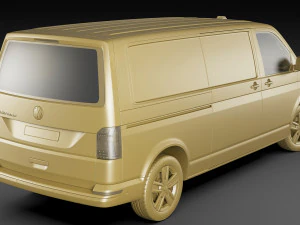 vw transporter t61 panel van l2 3D Model