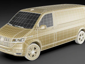 vw transporter t61 panel van l2 3D Model