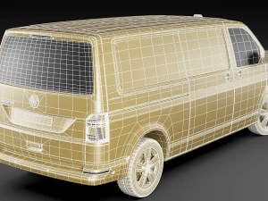 vw transporter t61 panel van l2 3D Model