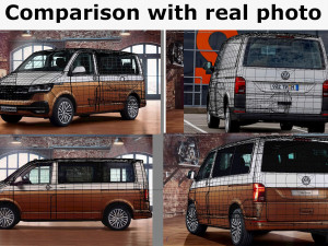 vw transporter t61 panel van l2 3D Модель