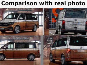vw transporter t61 panel van l2 3D Model
