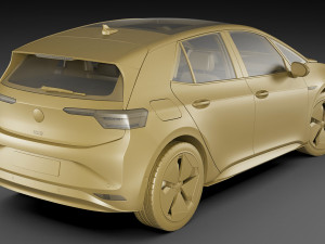 vw id3 2020 Modelo 3D