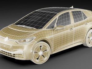 vw id3 2020 Modelo 3D