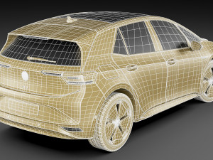 vw id3 2020 Modelo 3D
