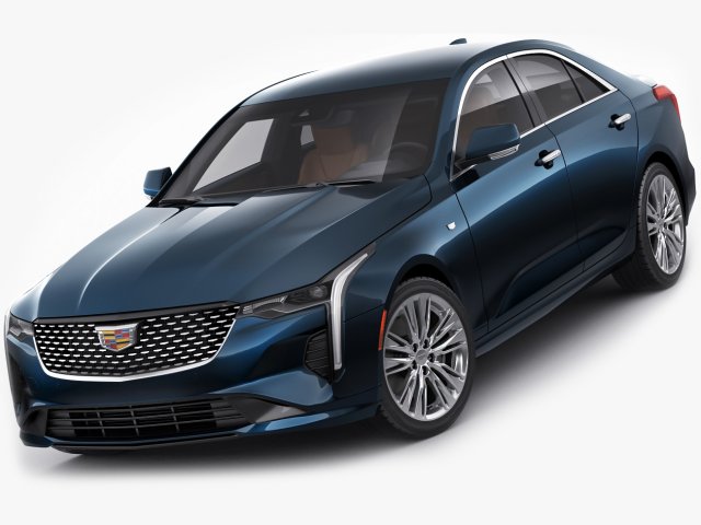 cadillac ct4 2020 Modello 3D .c4d .max .obj .3ds .fbx .stl .blend 