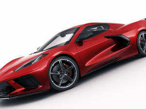 chevrolet corvette c8 2020 3D Модель