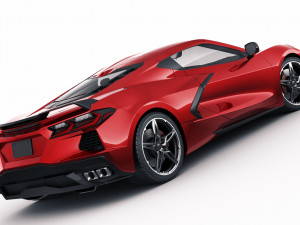 chevrolet corvette c8 2020 3D Модель