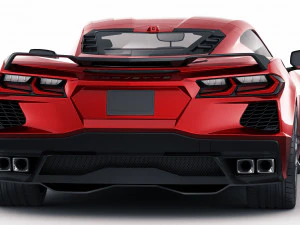 chevrolet corvette c8 2020 3D Model