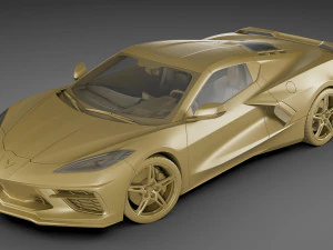 chevrolet corvette c8 2020 3D Model