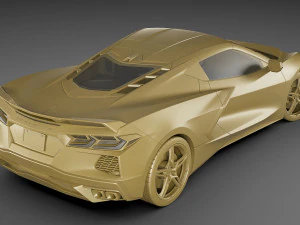 chevrolet corvette c8 2020 3D Model
