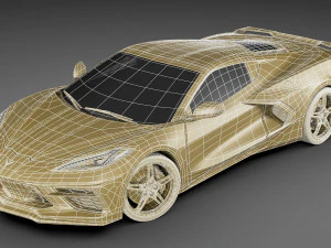 chevrolet corvette c8 2020 3D Model