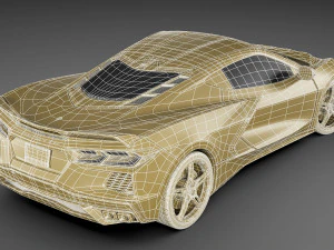 chevrolet corvette c8 2020 3D Model