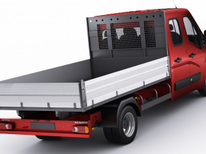 renault master pickup 2019 double cab Modèle 3D