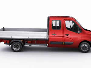renault master pickup 2019 double cab 3D Model