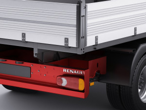renault master pickup 2019 double cab Modèle 3D