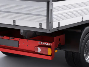renault master pickup 2019 double cab 3D Model