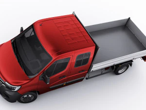 renault master pickup 2019 double cab 3D Model