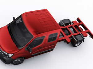 renault master pickup 2019 double cab Modèle 3D