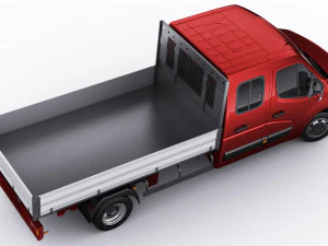 renault master pickup 2019 double cab 3D Model