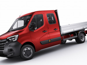 renault master pickup 2019 double cab Modèle 3D