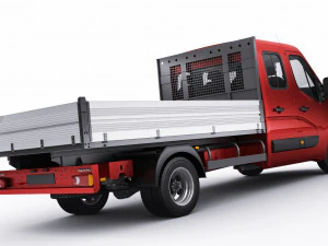 renault master pickup 2019 double cab 3D Model