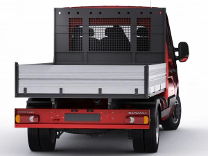 renault master pickup 2019 double cab 3D Model