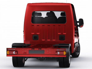 renault master pickup 2019 double cab Modèle 3D