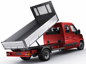 renault master pickup 2019 double cab 3D Model