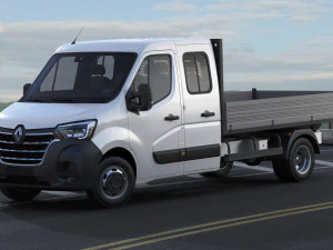 renault master pickup 2019 double cab 3D Model