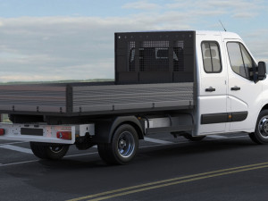 renault master pickup 2019 double cab Modèle 3D