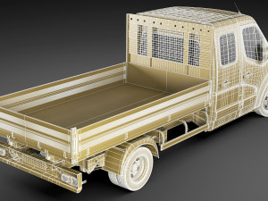 renault master pickup 2019 double cab Modèle 3D