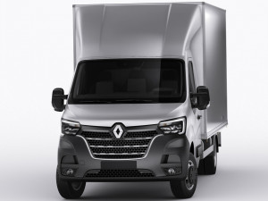 renault master box truck 2019 3D 모델