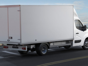 renault master box truck 2019 3D 모델