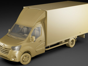 renault master box truck 2019 3D 모델