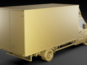 renault master box truck 2019 3D 모델