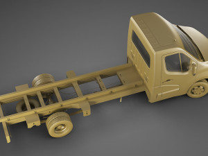 renault master box truck 2019 3D 모델