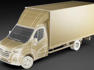 renault master box truck 2019 3D 모델