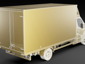 renault master box truck 2019 3D 모델
