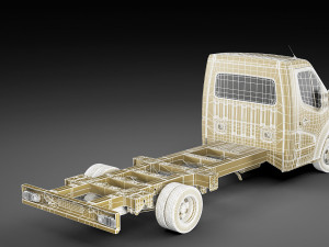 renault master box truck 2019 3D 모델
