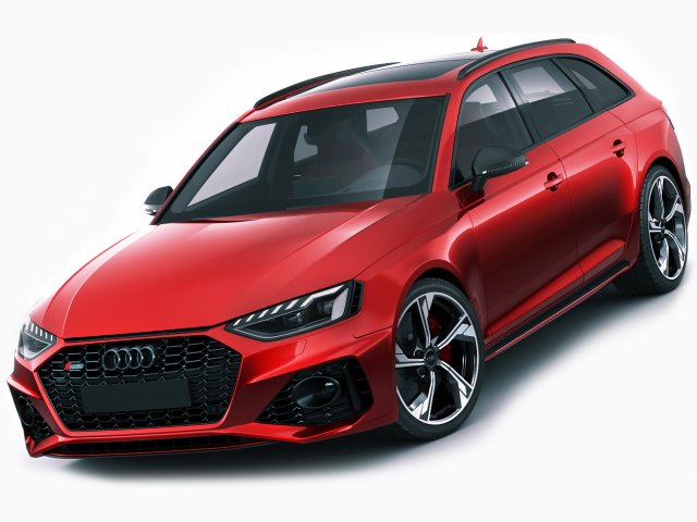 audi rs4 avant 2020 Modelo 3D .c4d .max .obj .3ds .fbx .stl .blend 