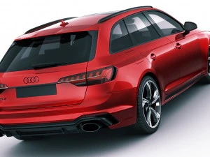 audi rs4 avant 2020 3D Model