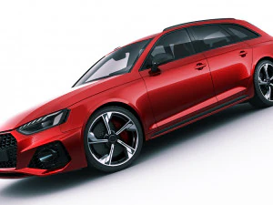 audi rs4 avant 2020 3D Model