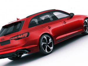 audi rs4 avant 2020 3D Model