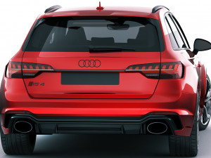 audi rs4 avant 2020 Modelo 3D