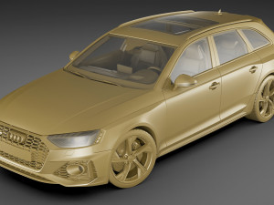 audi rs4 avant 2020 Modelo 3D