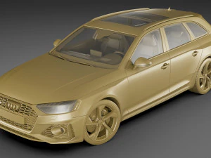 audi rs4 avant 2020 3D Model